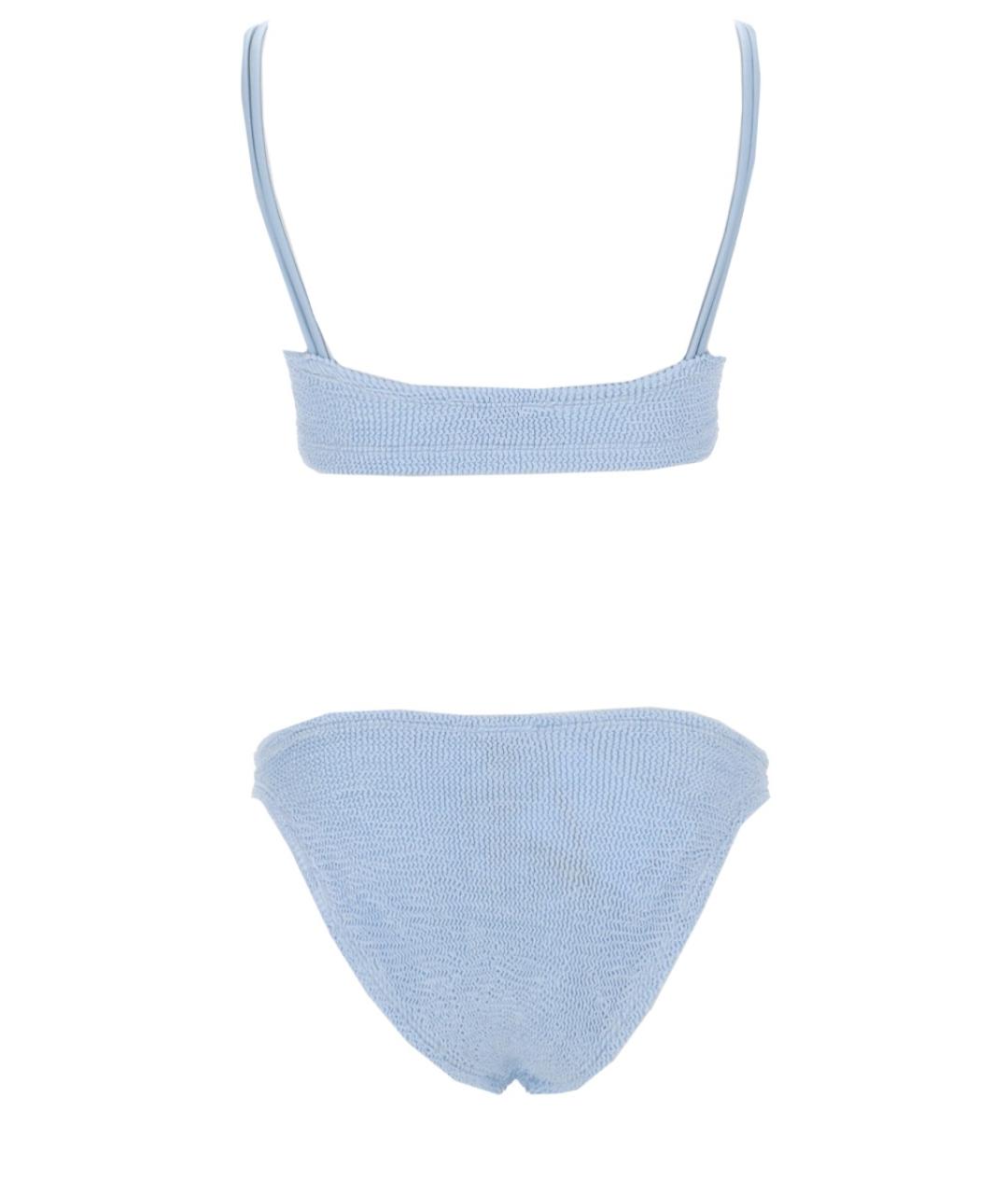 HUNZA G Голубой полиамидовый купальник, фото 2