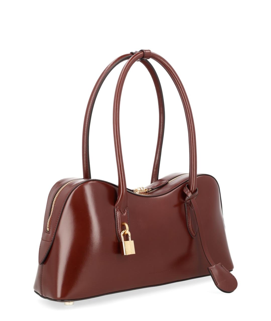 STELLA MCCARTNEY Бордовая синтетическая сумка через плечо, фото 2