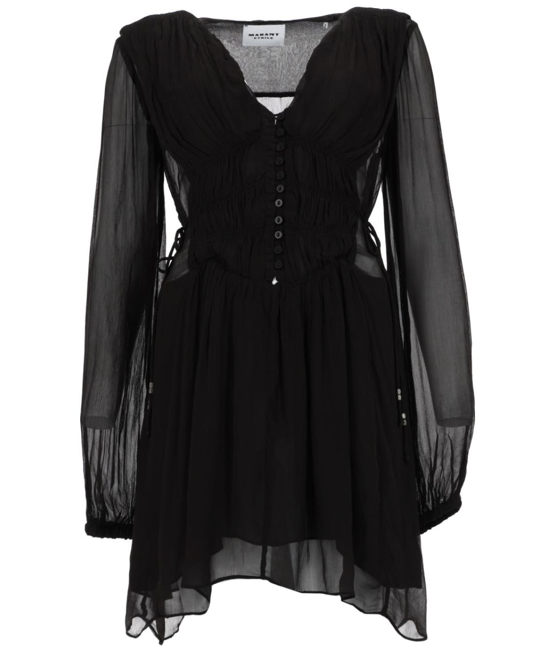 ISABEL MARANT ETOILE Черное вискозное повседневное платье, фото 1