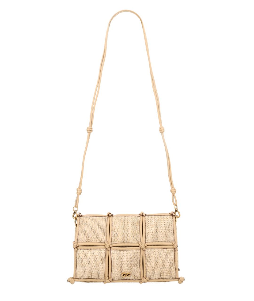 CULT GAIA Бежевая кожаная сумка через плечо, фото 1