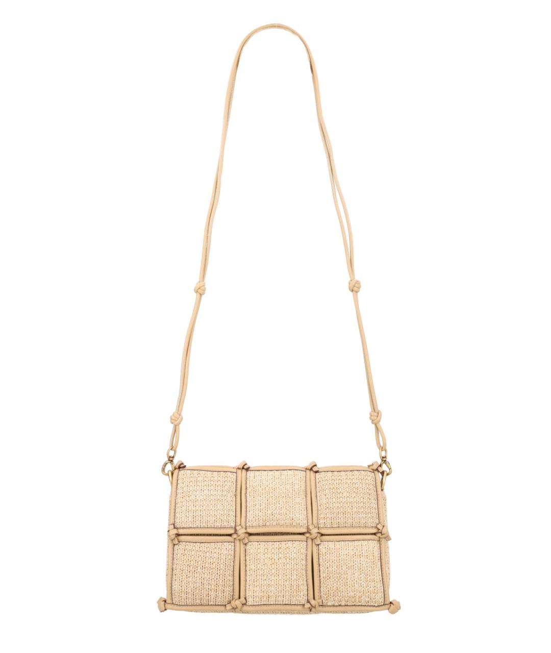 CULT GAIA Бежевая кожаная сумка через плечо, фото 2