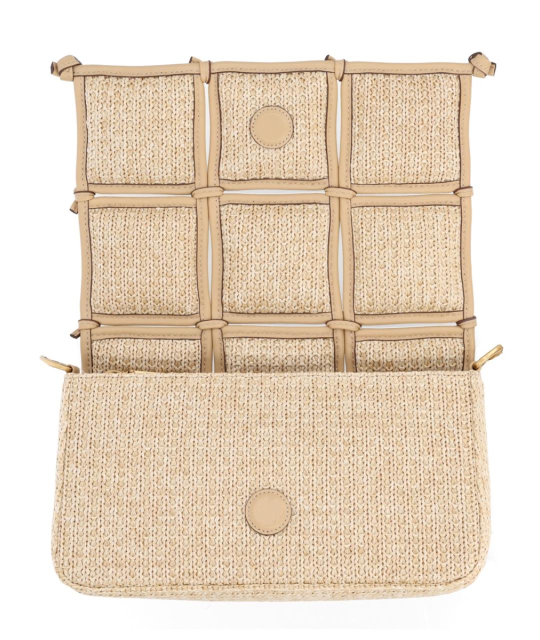 CULT GAIA Бежевая кожаная сумка через плечо, фото 4