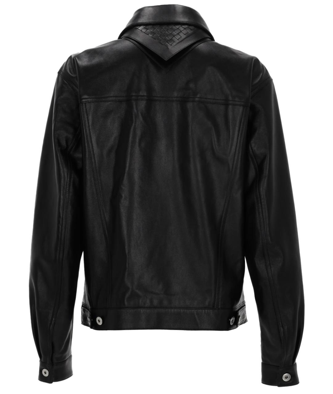 BOTTEGA VENETA Черная кожаная куртка, фото 2