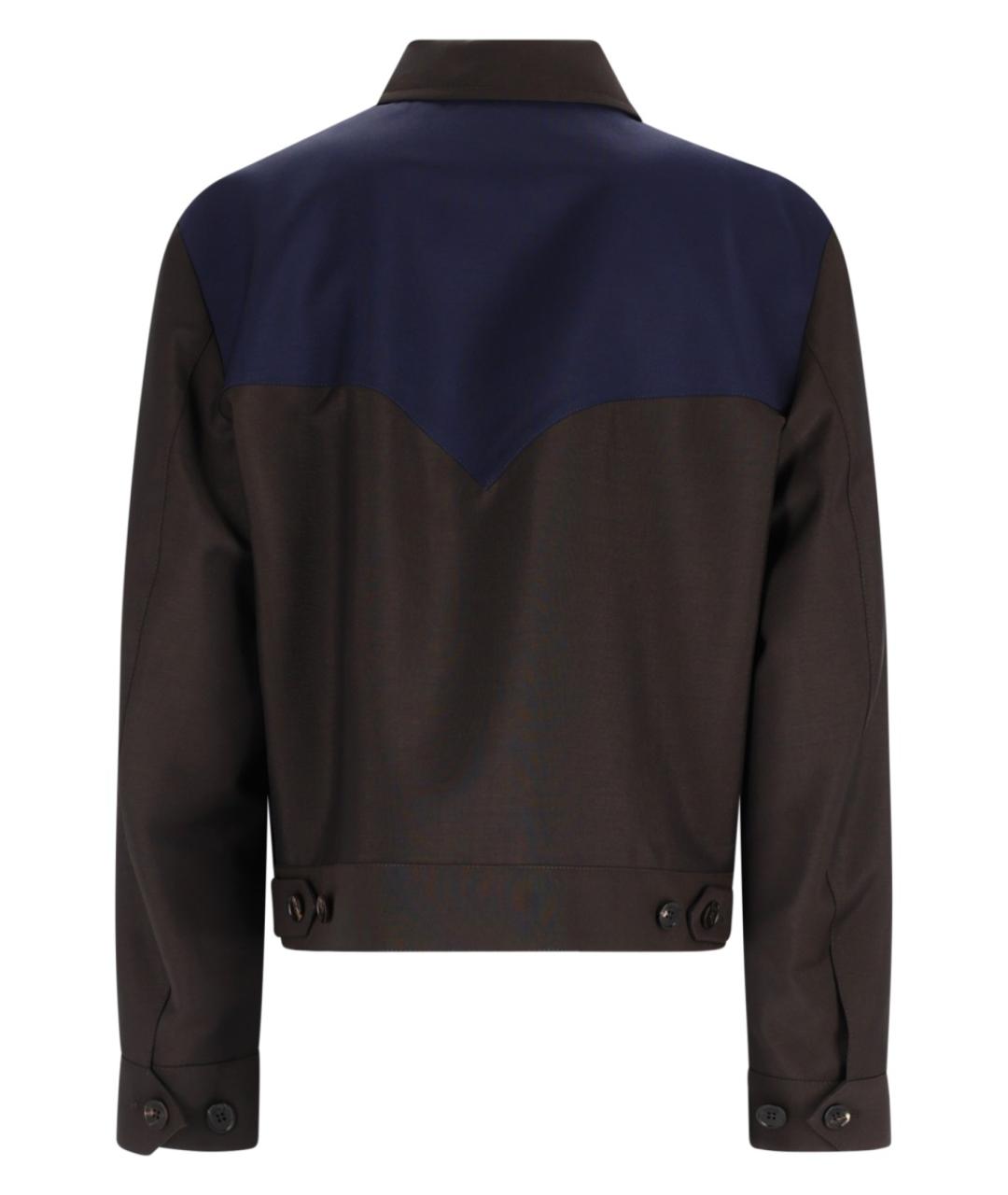 VERSACE Коричневая шерстяная куртка, фото 2