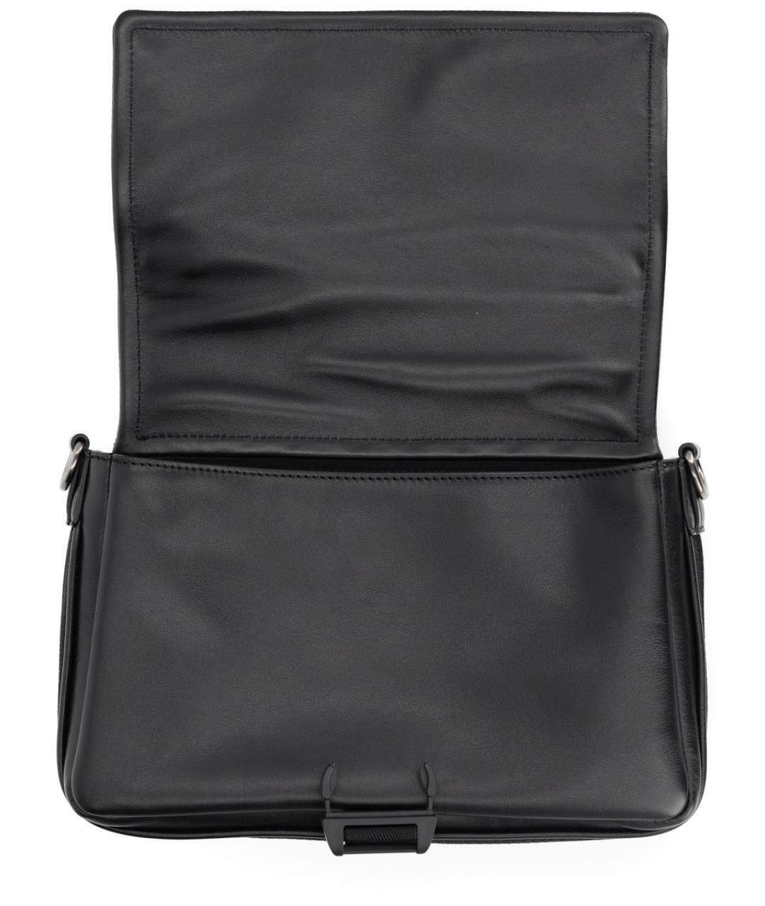 FENDI Черная кожаная сумка на плечо, фото 3