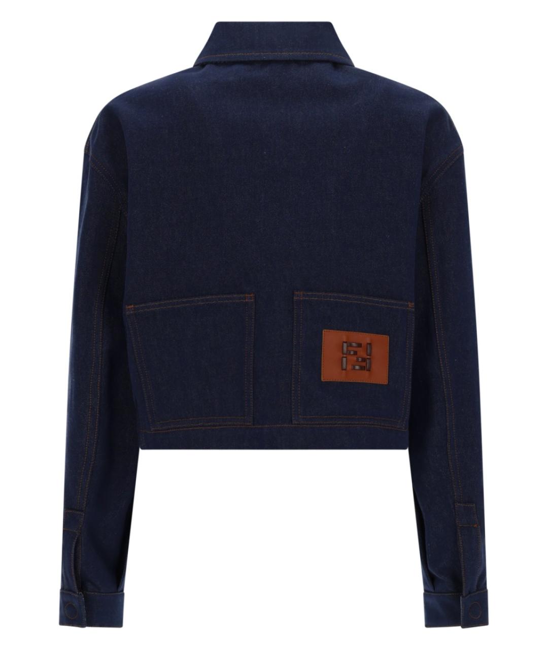 FENDI Синяя хлопковая рубашка, фото 2