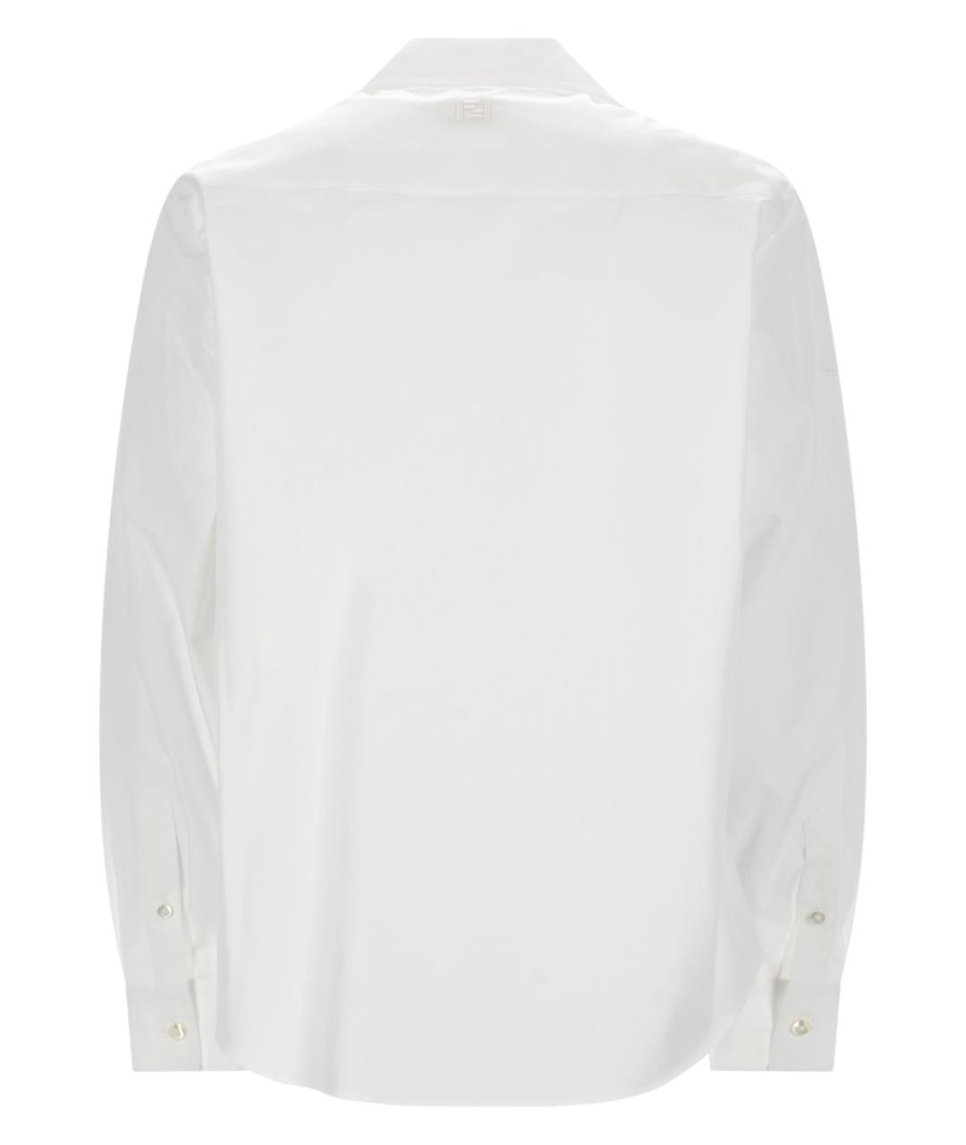 FENDI Белая хлопковая кэжуал рубашка, фото 2
