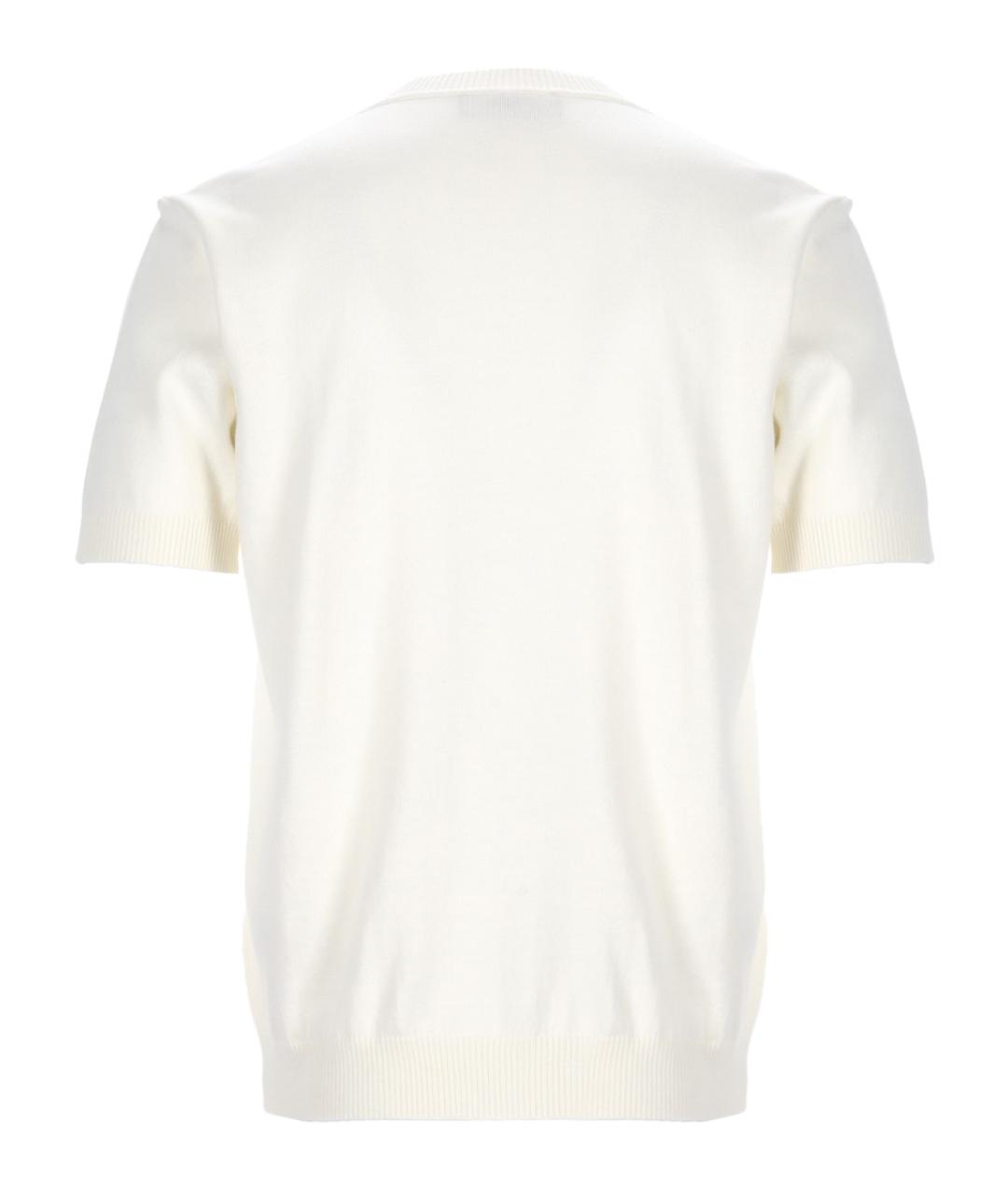 FENDI Белый хлопковый джемпер / свитер, фото 2