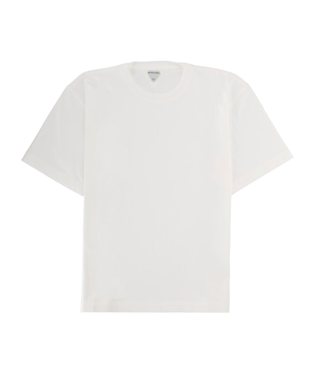 BOTTEGA VENETA Белая хлопковая футболка, фото 1