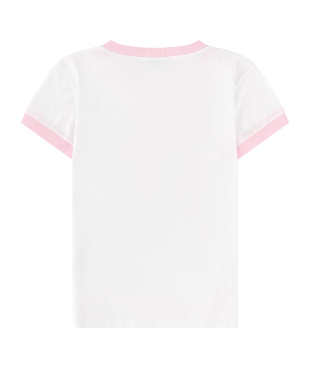 GANNI Белая хлопковая футболка, фото 2