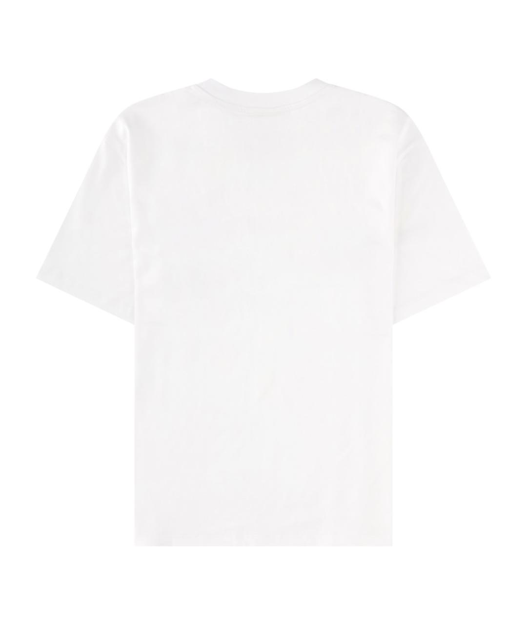 GANNI Белая хлопковая футболка, фото 2
