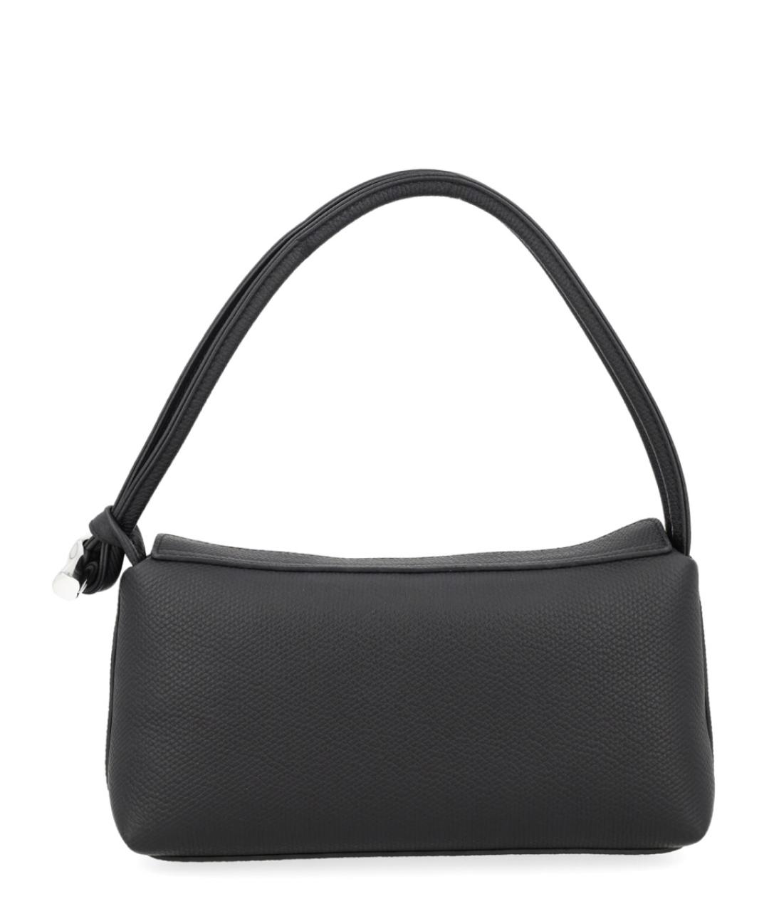 LONGCHAMP Черная кожаная сумка через плечо, фото 3