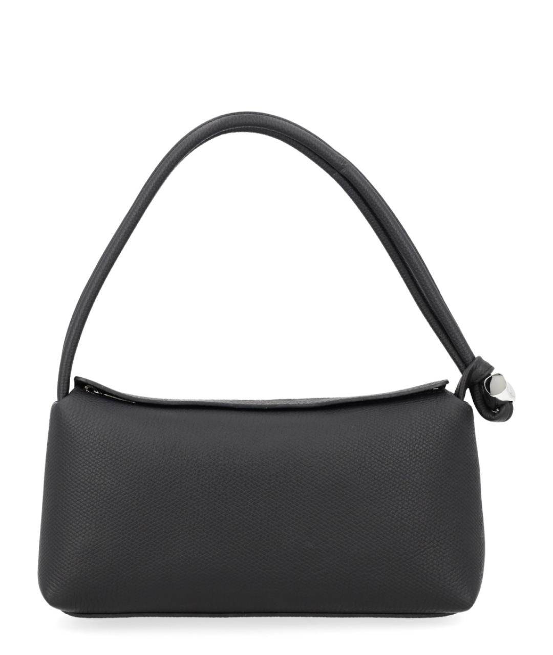 LONGCHAMP Черная кожаная сумка через плечо, фото 1