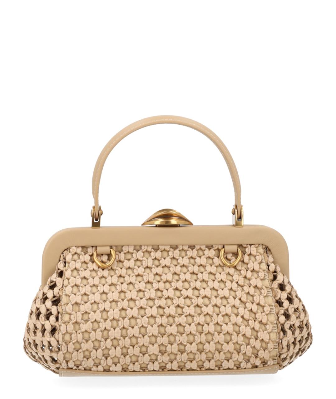 CULT GAIA Бежевая кожаная сумка через плечо, фото 2