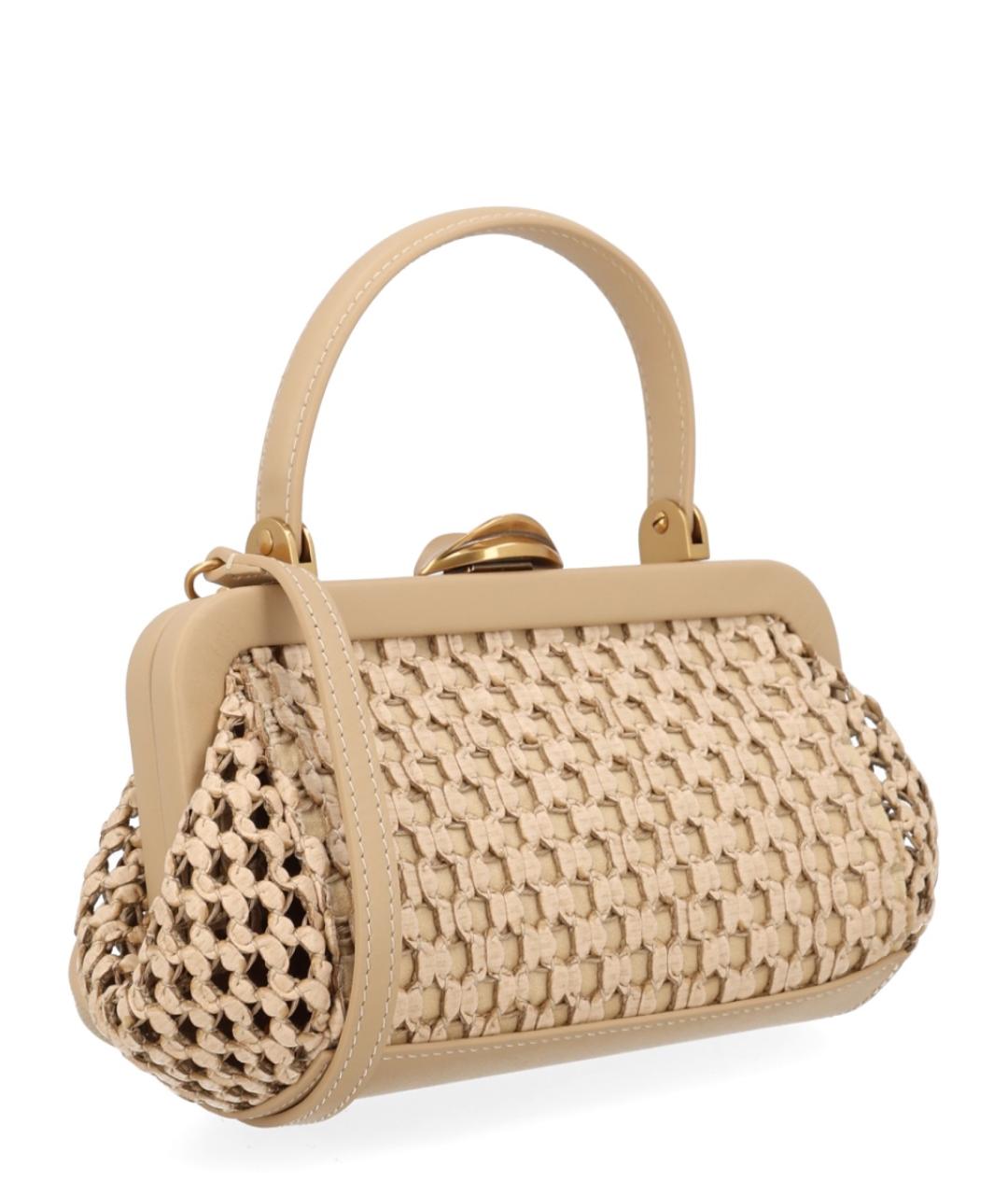 CULT GAIA Бежевая кожаная сумка через плечо, фото 3