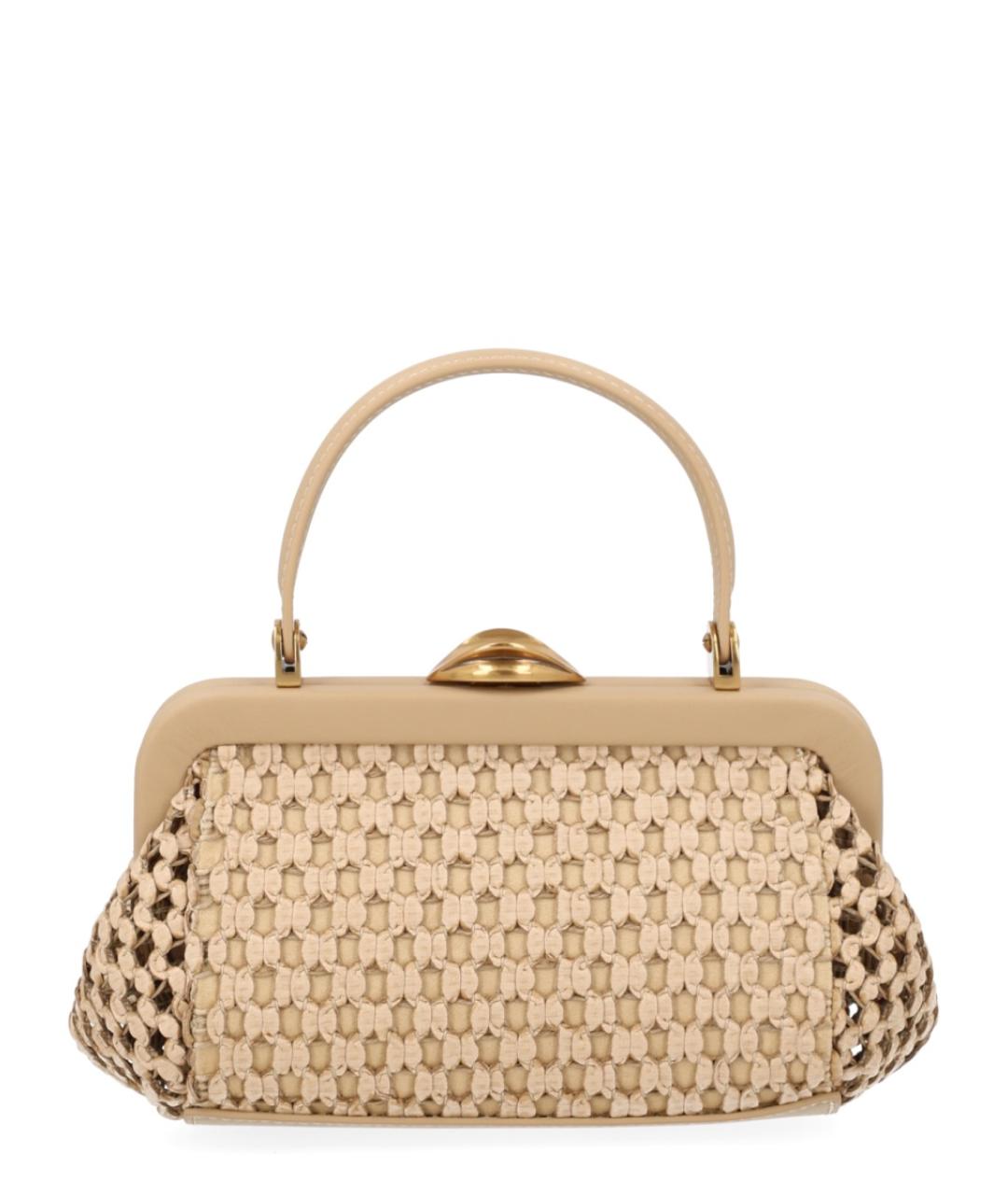 CULT GAIA Бежевая кожаная сумка через плечо, фото 1