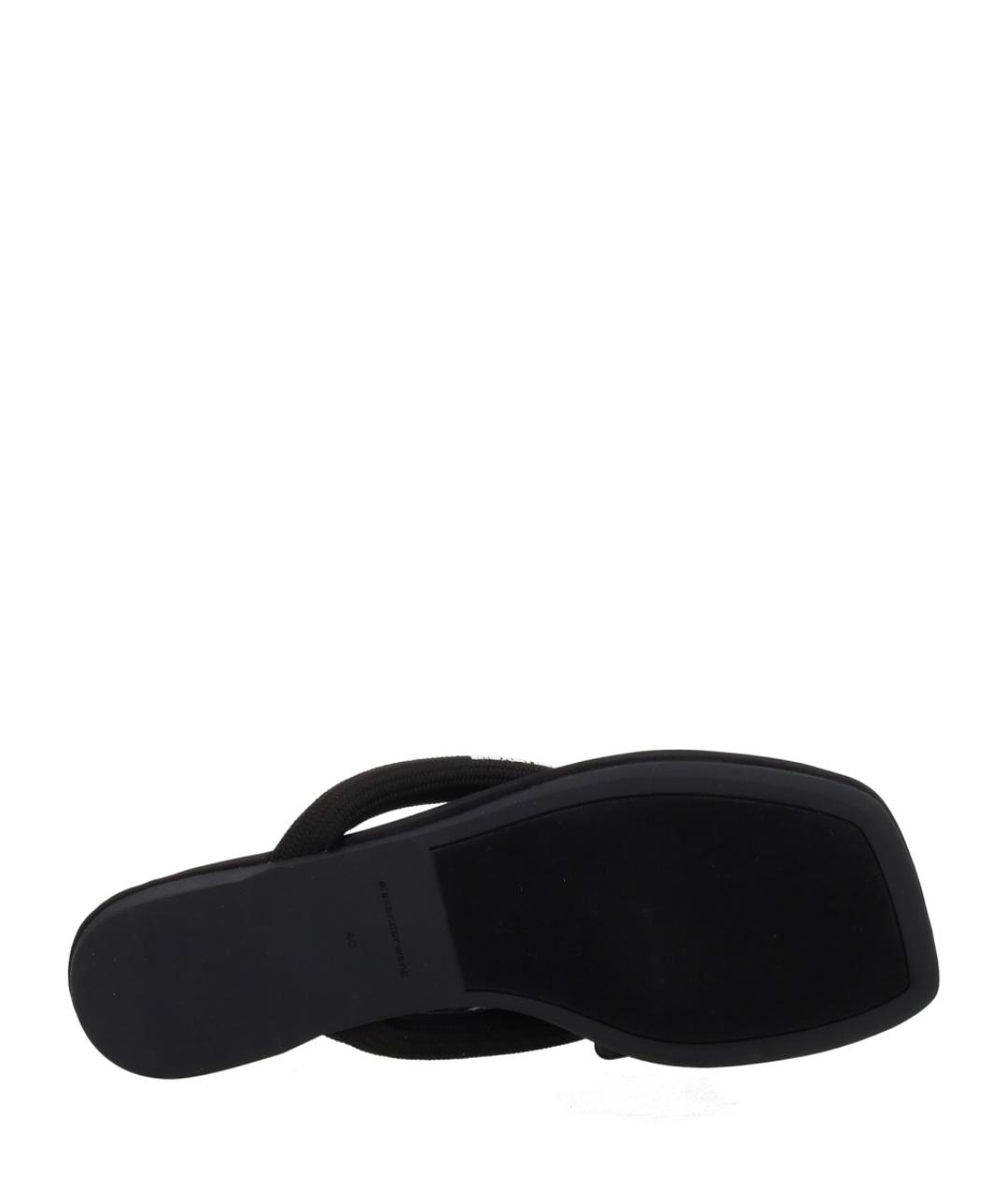 ALEXANDER WANG Черные синтетические сандалии, фото 6