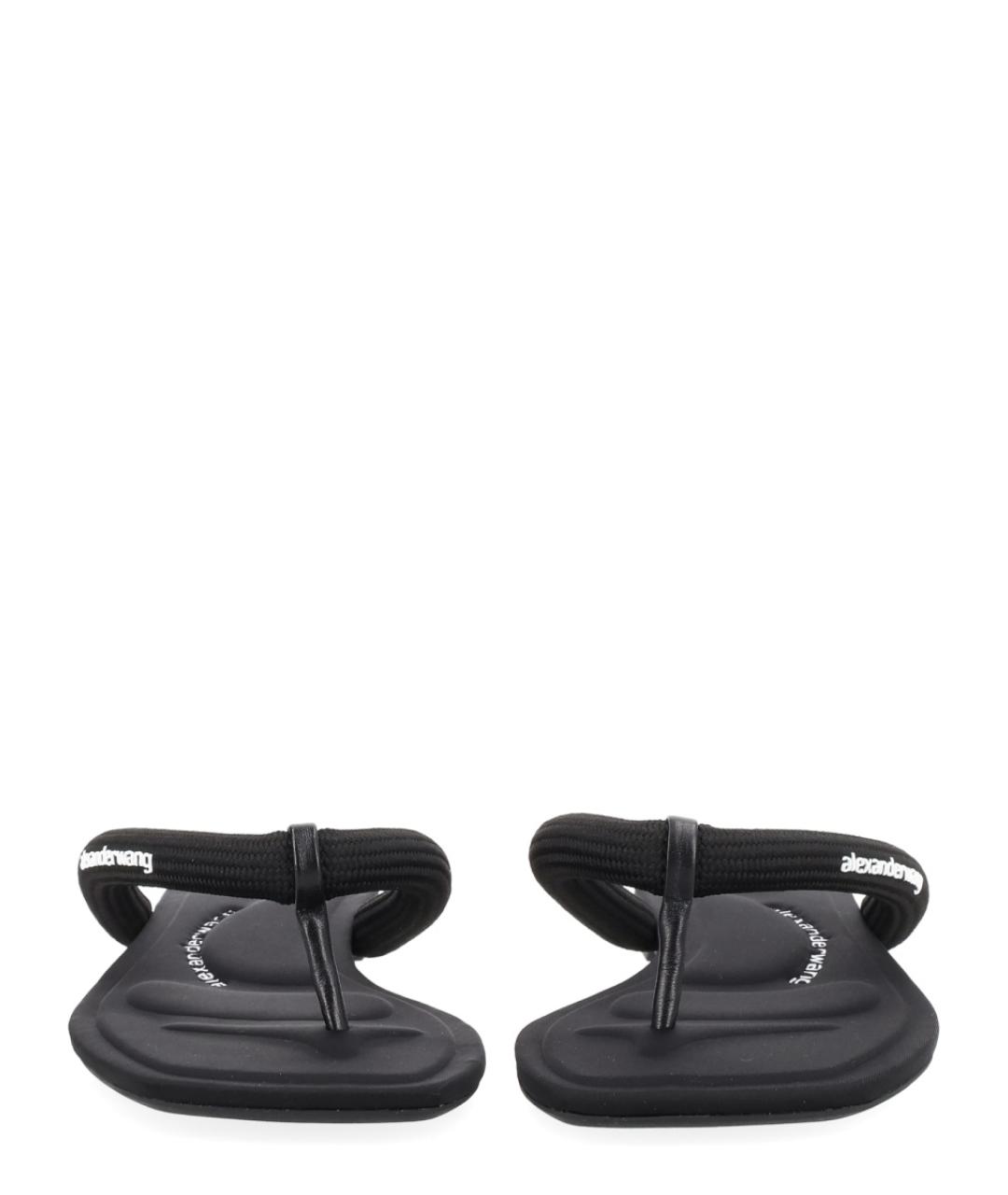 ALEXANDER WANG Черные синтетические сандалии, фото 4