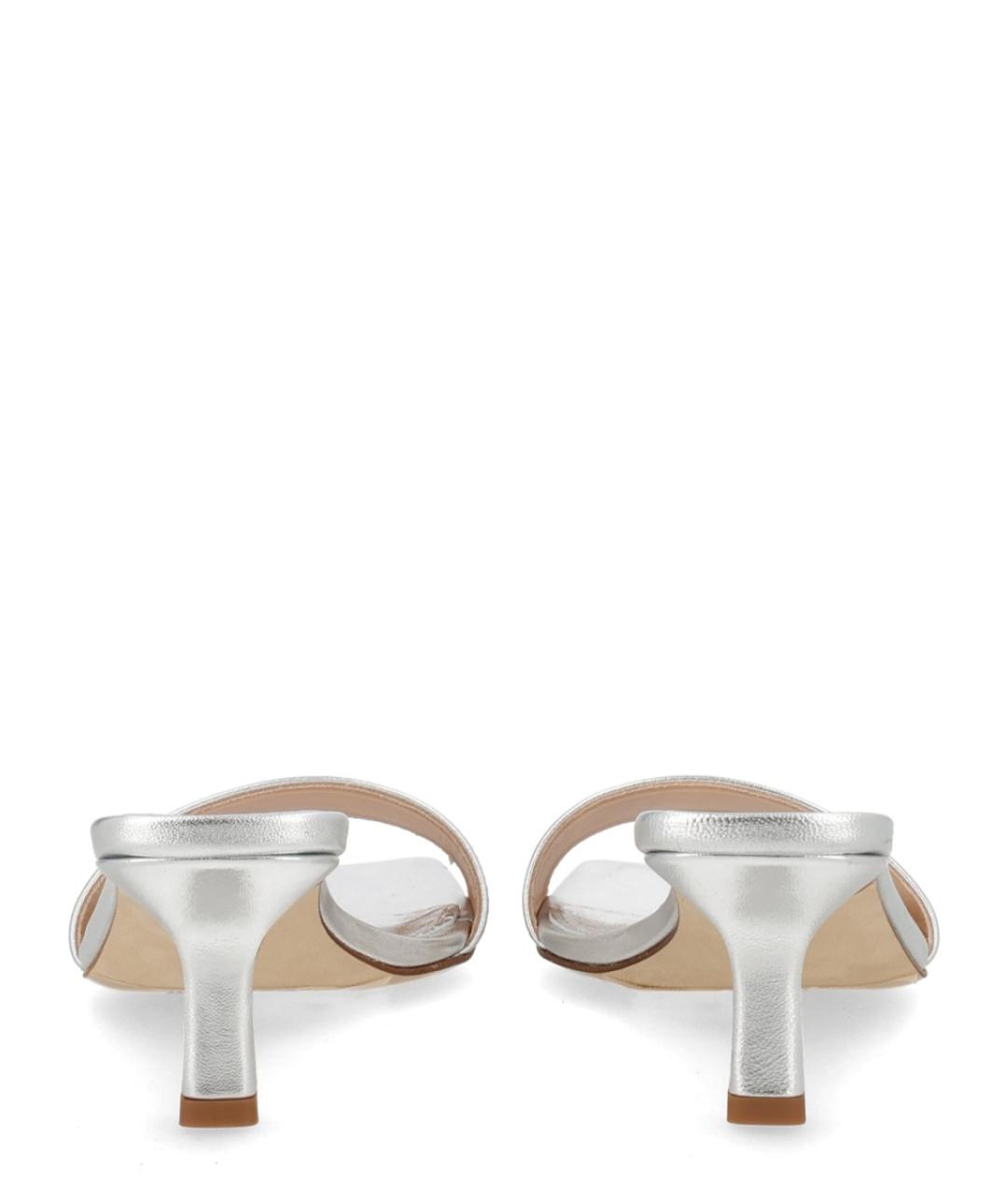 AEYDE Серебряные кожаные мюли, фото 4