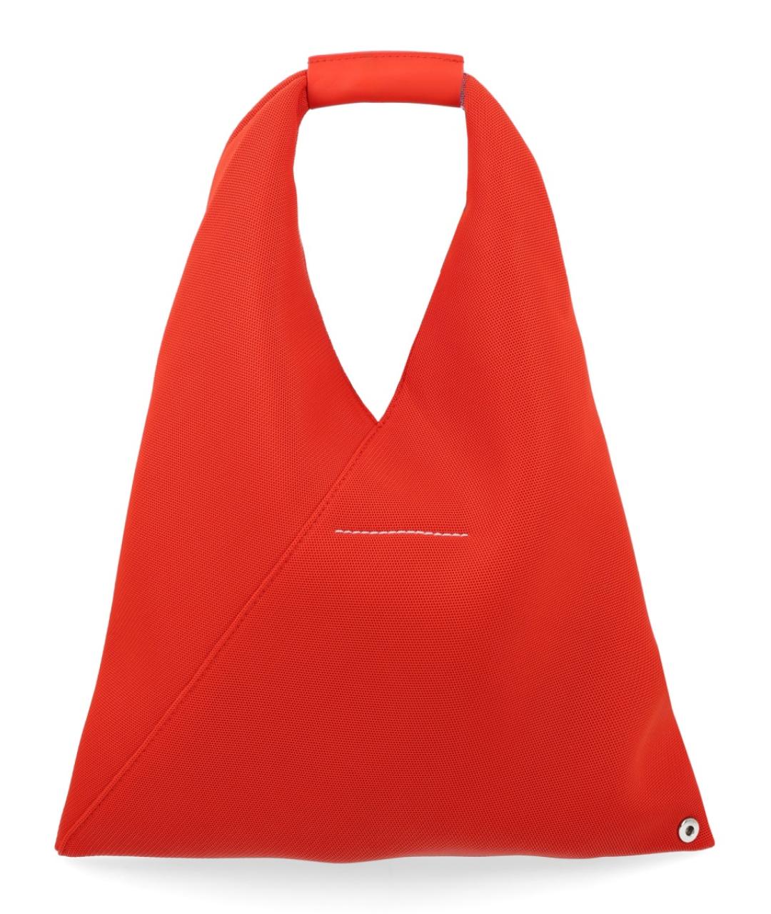 MM6 MAISON MARGIELA Оранжевая синтетическая сумка тоут, фото 2