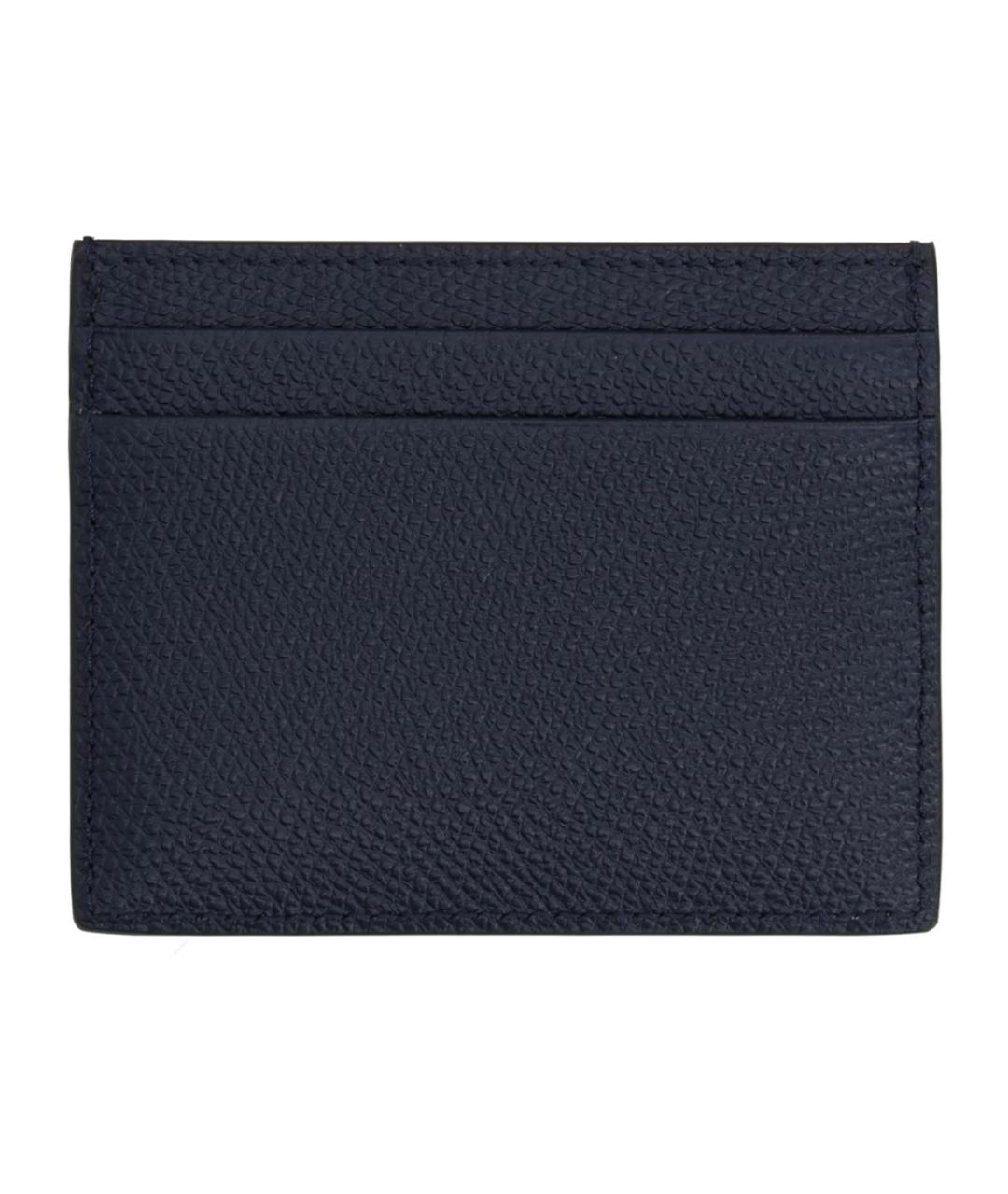 VALENTINO Синий кожаный кардхолдер, фото 2
