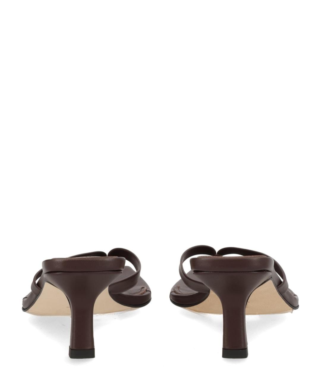 AEYDE Коричневые кожаные мюли, фото 4