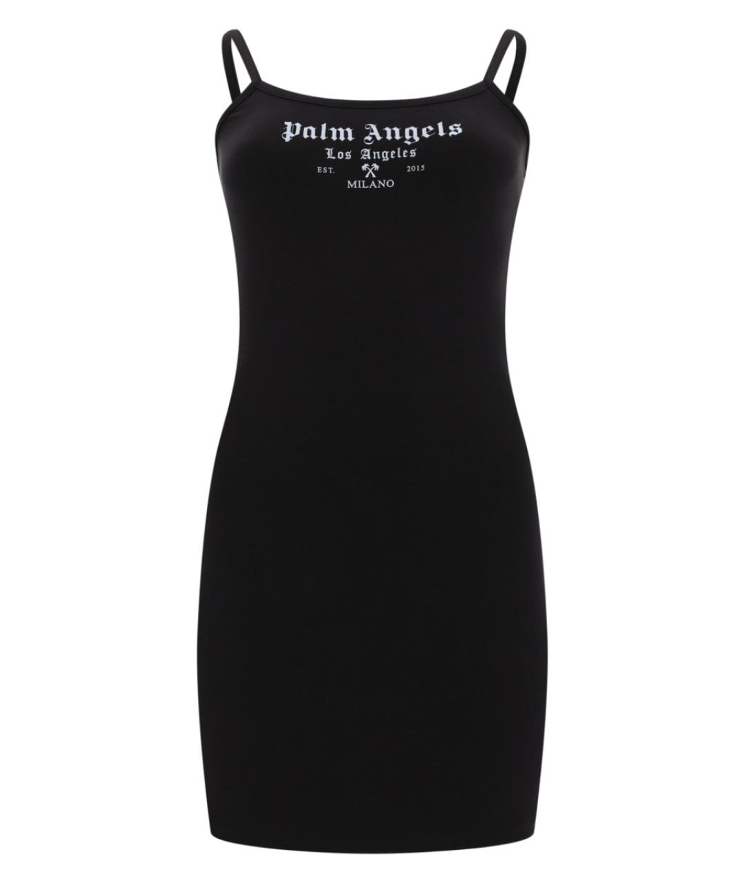 PALM ANGELS Черное полиэстеровое повседневное платье, фото 1