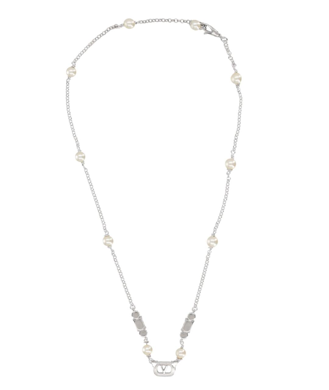 VALENTINO Серебряное металлическое колье, фото 2