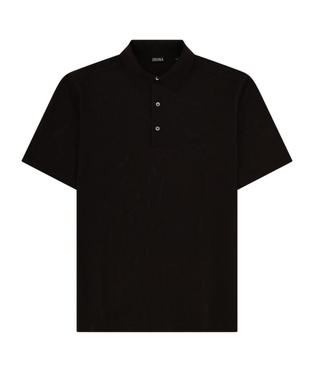 ZEGNA Синее поло с коротким рукавом, фото 1