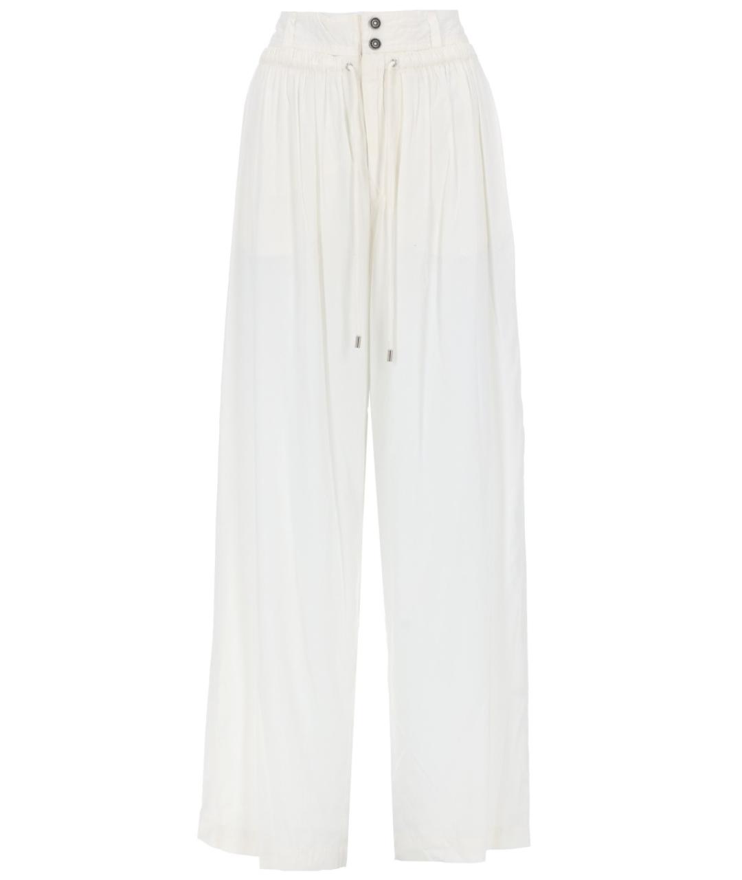 ISABEL MARANT Белые полиамидовые прямые брюки, фото 1