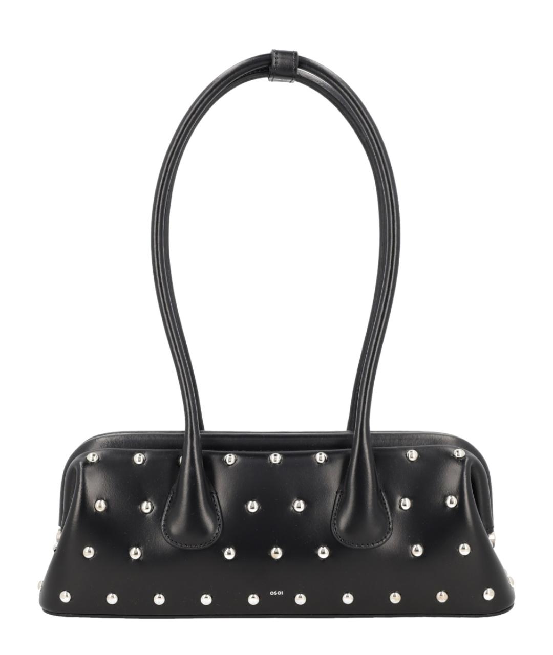 OSOI Черная кожаная сумка через плечо, фото 1
