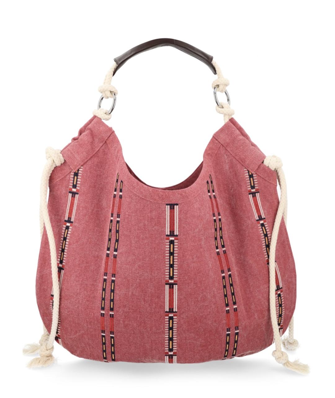 ISABEL MARANT Розовая тканевая сумка через плечо, фото 3