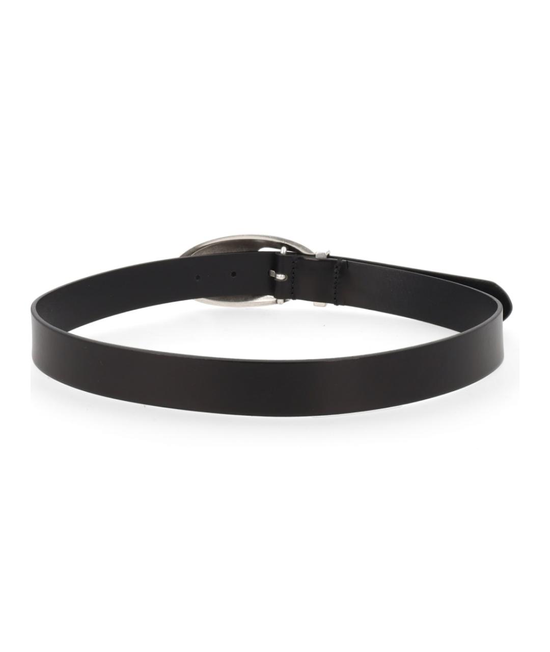 DIESEL Черный кожаный ремень, фото 2