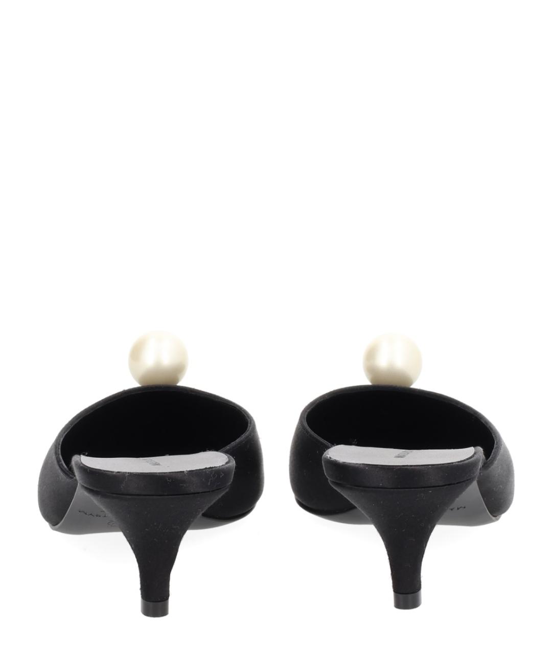 MAGDA BUTRYM Черные текстильные мюли, фото 4