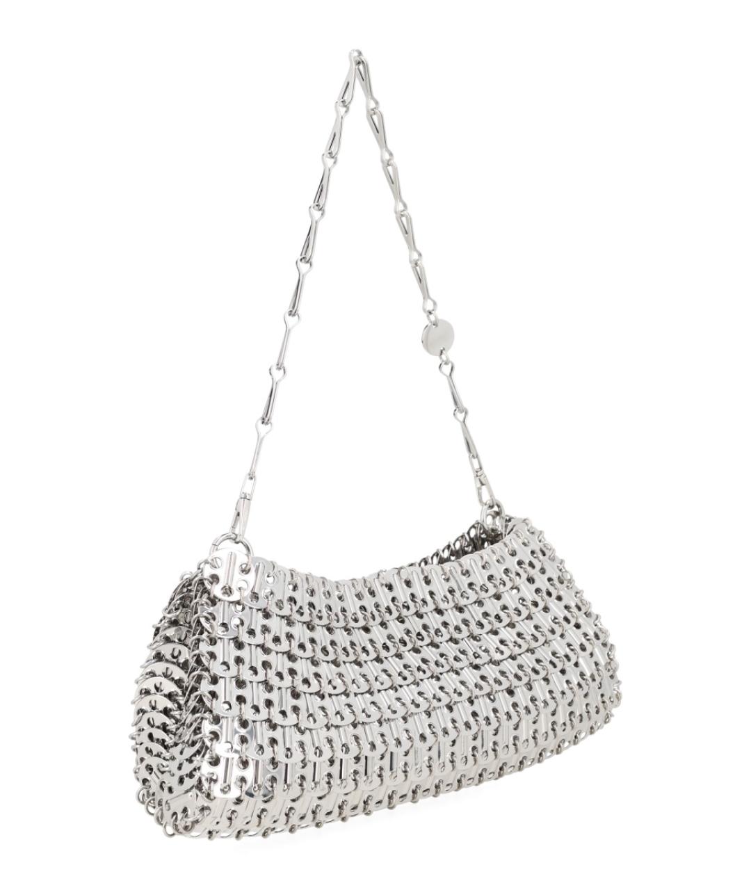 PACO RABANNE Серебряная сумка через плечо, фото 3