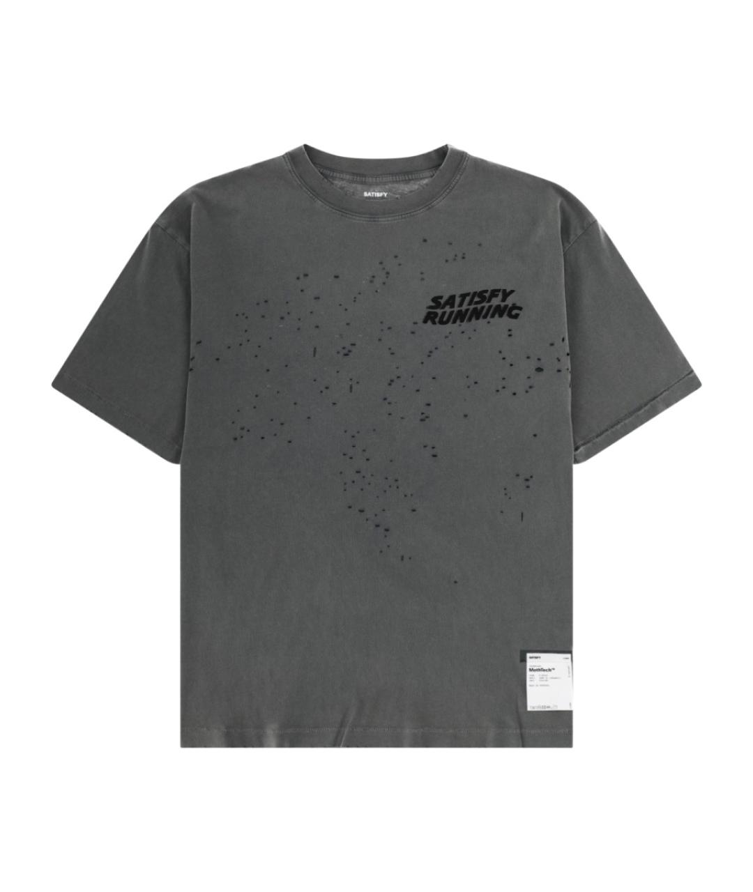 SATISFY Серая хлопковая футболка, фото 2