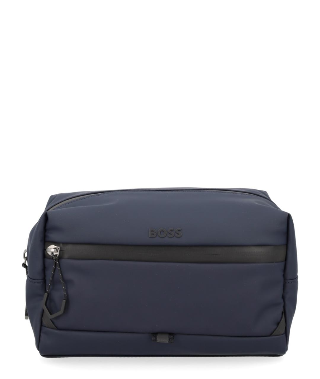 HUGO BOSS Синяя синтетическая барсетка, фото 1