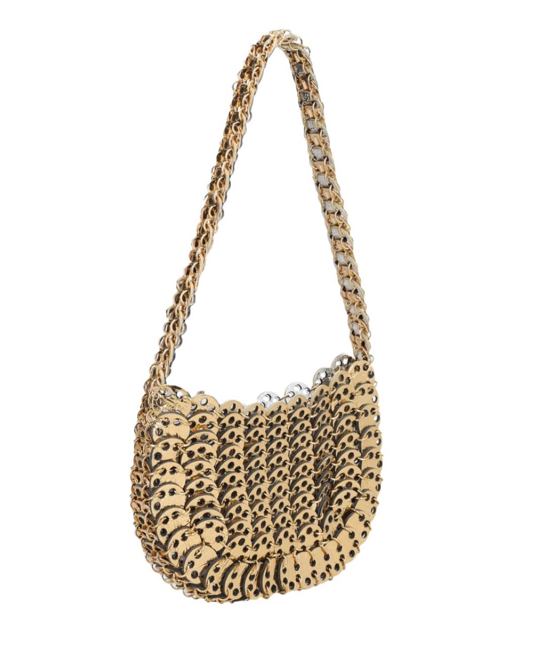 PACO RABANNE Золотая сумка через плечо, фото 3