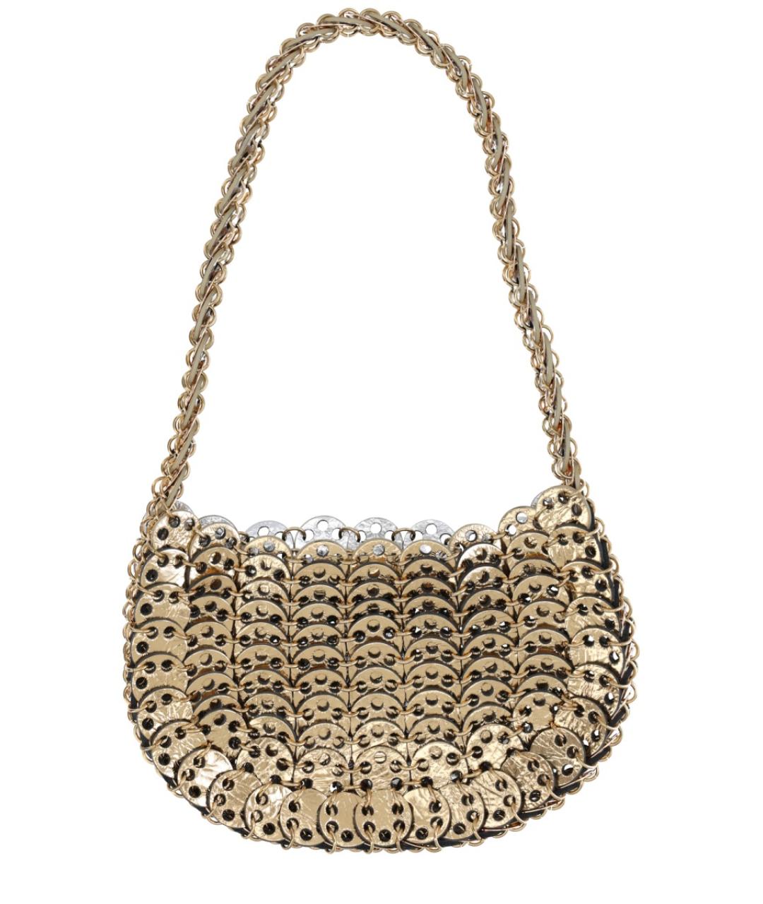 PACO RABANNE Золотая сумка через плечо, фото 2