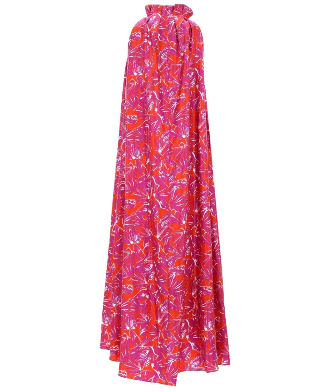 MAX MARA Фуксия шелковое повседневное платье, фото 2