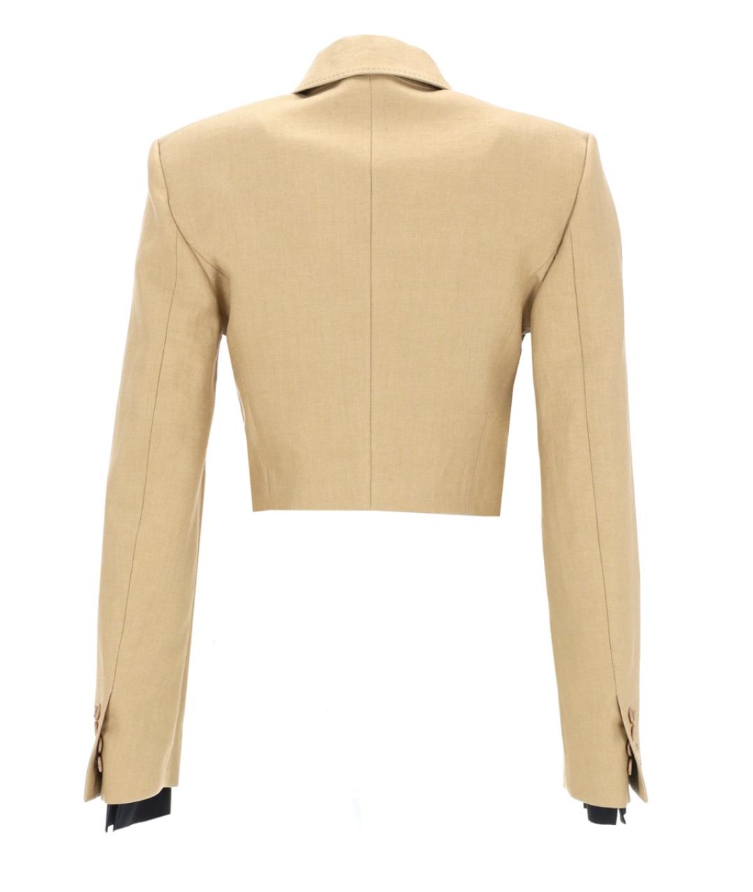 MAX MARA Бежевый жакет/пиджак, фото 2