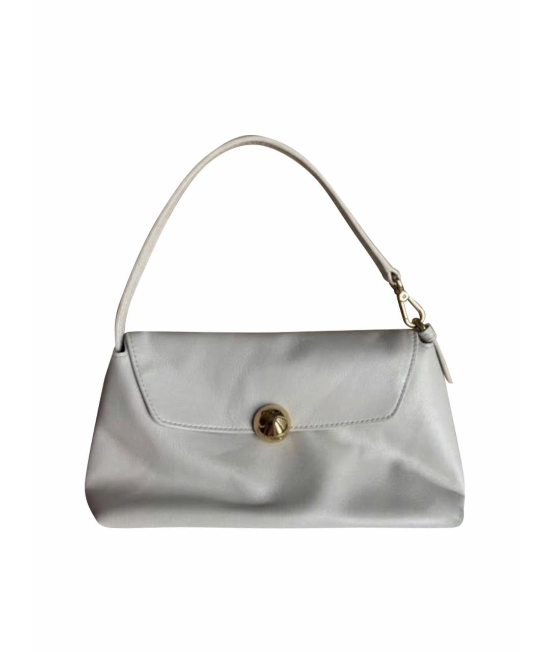 FURLA Серая кожаная сумка через плечо, фото 1