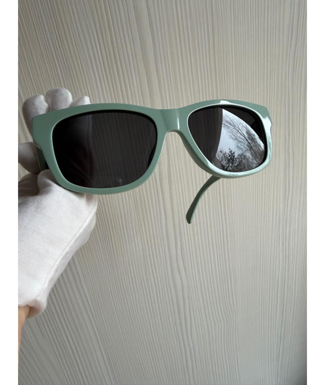 CELINE Зеленые пластиковые солнцезащитные очки, фото 2