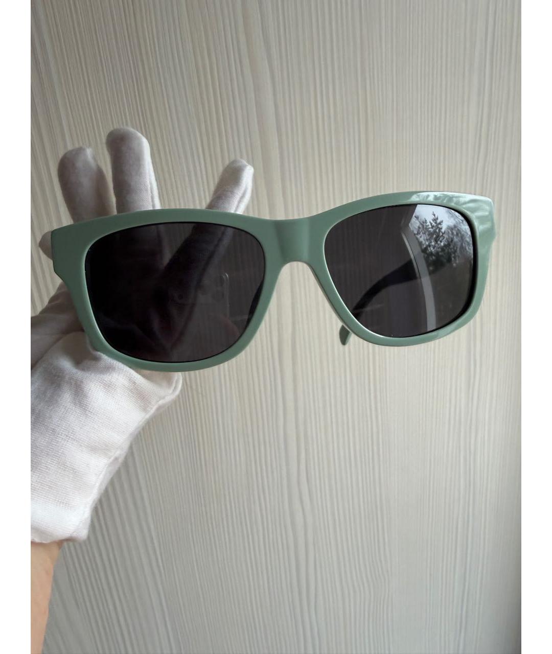 CELINE Зеленые пластиковые солнцезащитные очки, фото 3