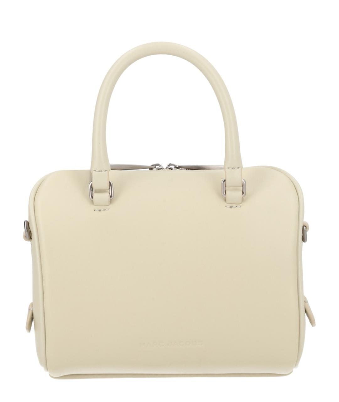 MARC JACOBS Белая кожаная сумка с короткими ручками, фото 3