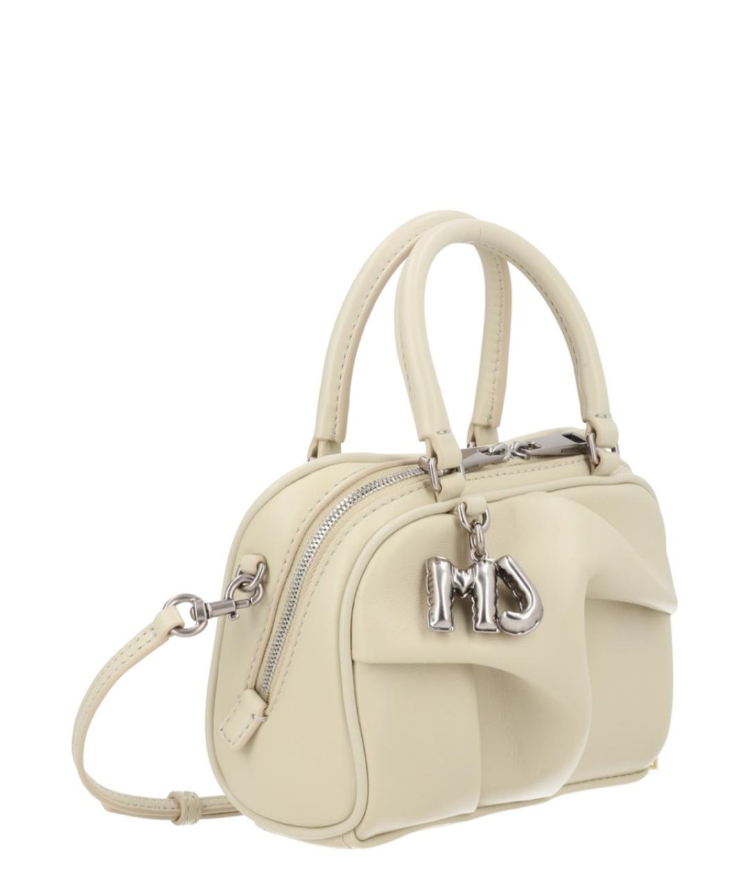 MARC JACOBS Белая кожаная сумка с короткими ручками, фото 2