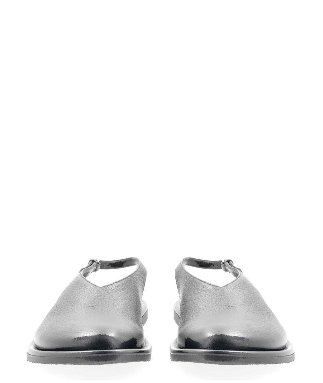 STUDIO NICHOLSON Темно-синие кожаные сабо, фото 3