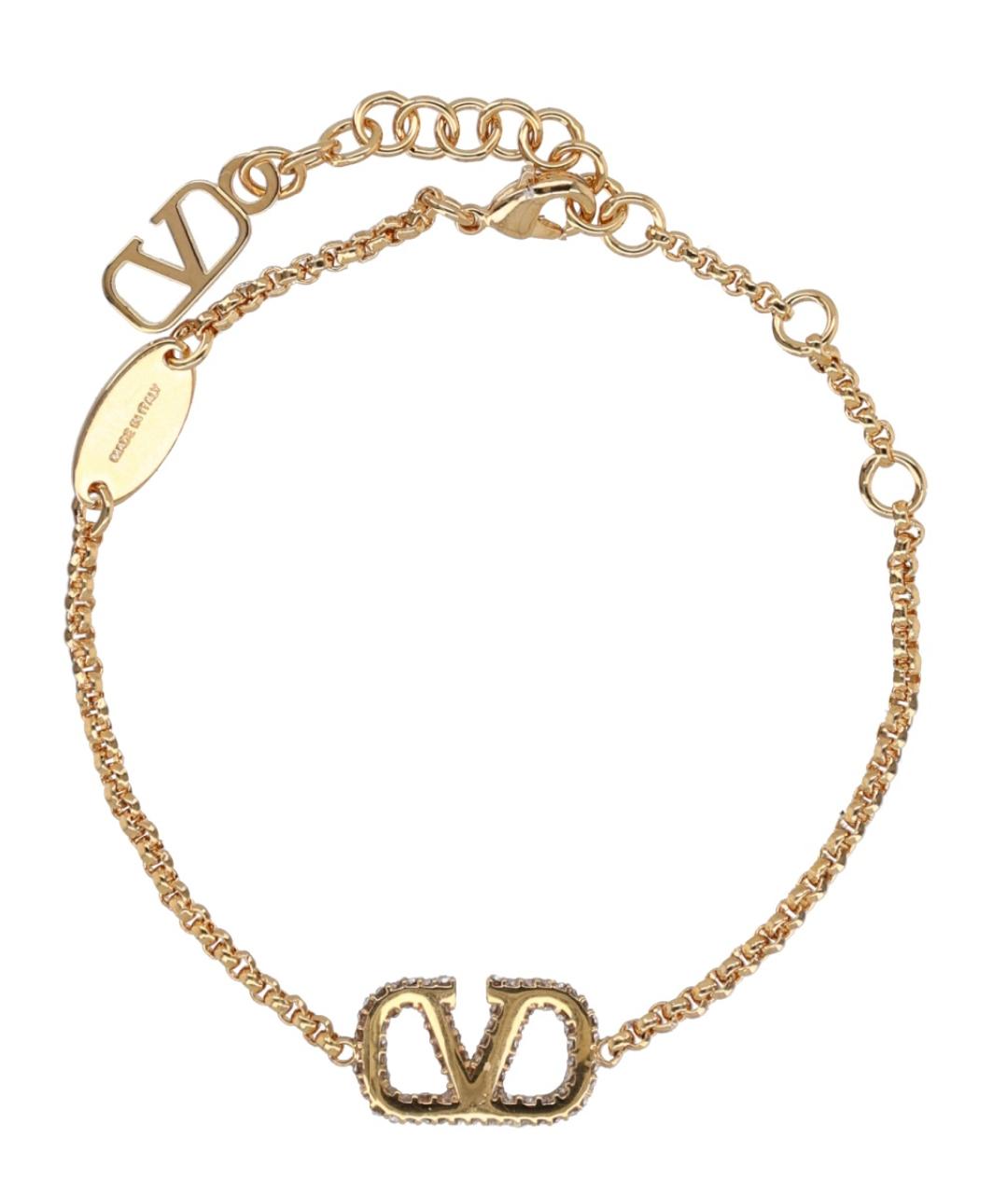VALENTINO Золотой металлический браслет, фото 2
