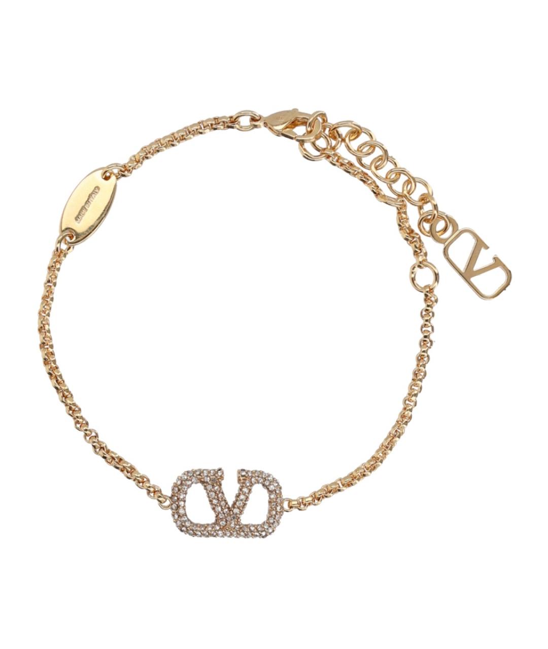 VALENTINO Золотой металлический браслет, фото 1
