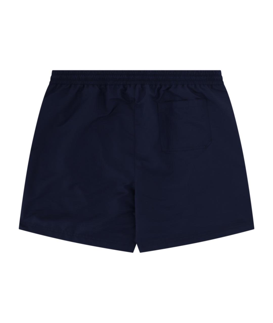 BRUNELLO CUCINELLI Темно-синие полиэстеровые плавки, фото 2